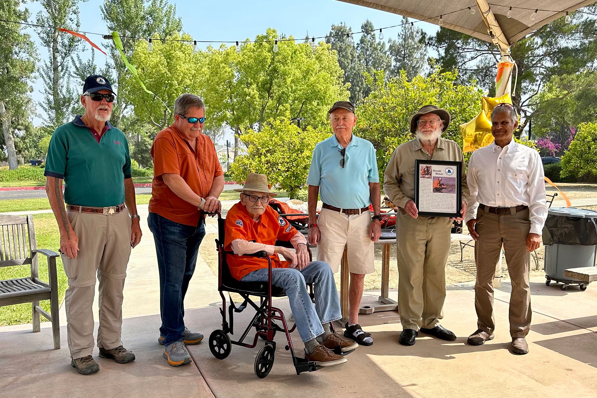 Founding member of esteemed Riverside Mountain Rescue Unit honored for lifelong commitment to community safety