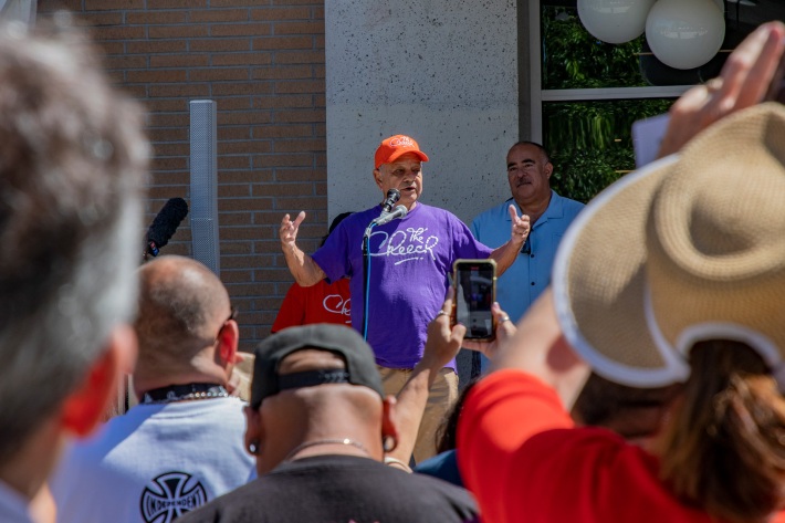 Cheech Marin speaks at opening day of the museum that bears his name.